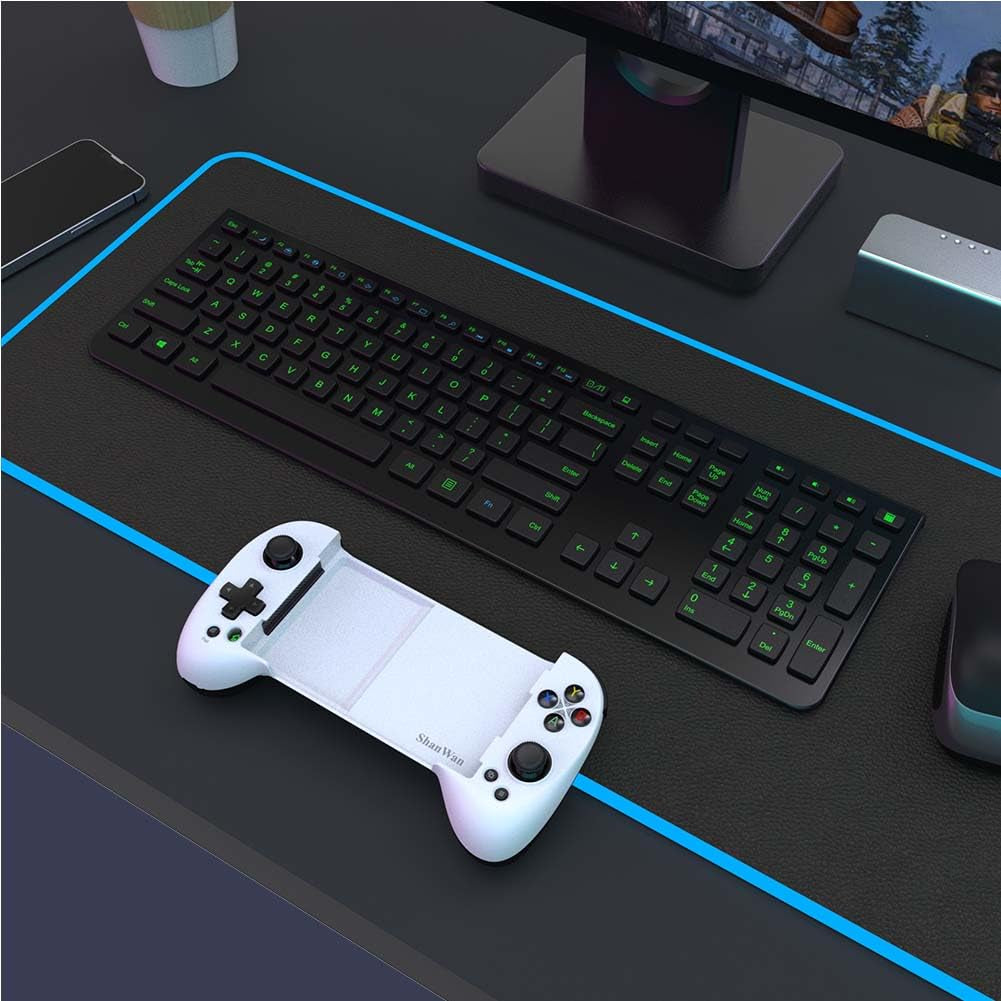 Mobile Game Controller for Iphone/Android with PHONE CASE Support, Bluetooth Wireless Gamepad - PS Remote Play, Xbox Cloud, Steam Link, Geforce NOW, Mfi Arcade Games-Long Battery Life